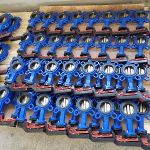 Quality DIN3354 cast iron butterfly valve without pin made in China for sale