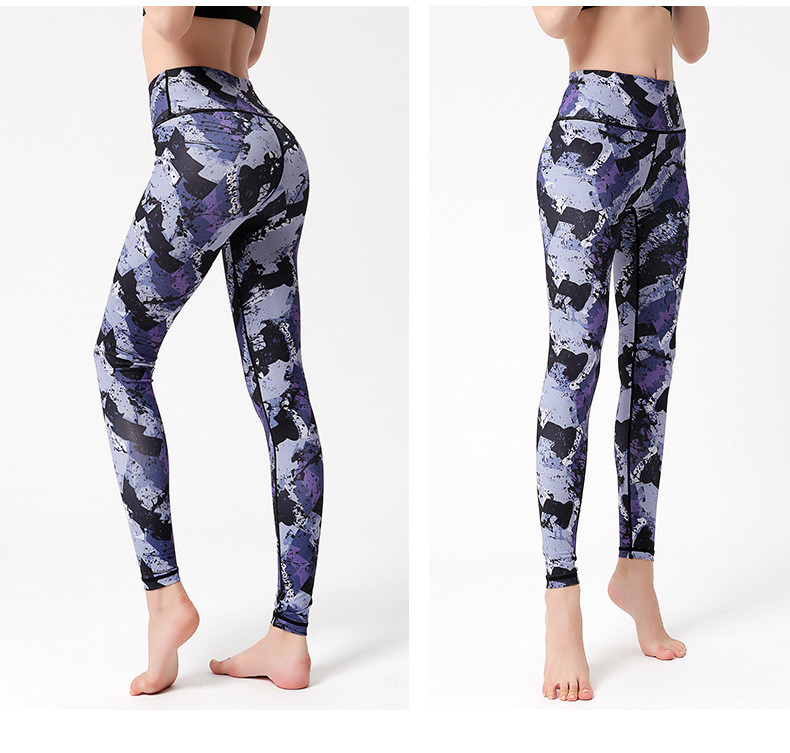 Quick Dry Sports Colorful Custom Printed Leggings Personalised Gym Leggings