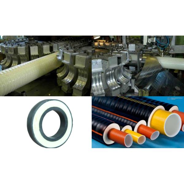 High-Efficiency Continuous Production EN 253 Compliant PERT PEX Pre-Insulated Pipe Manufacturing Line