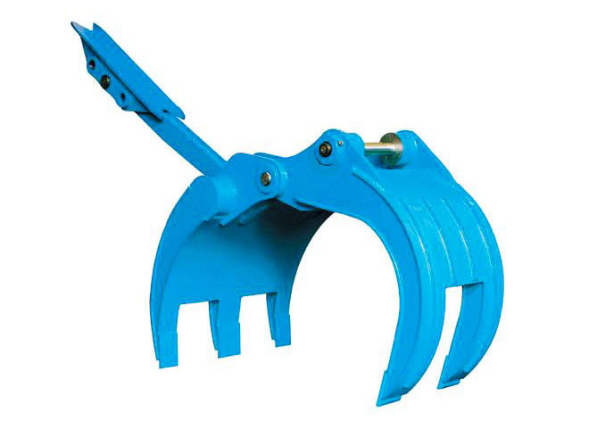 Quality 1.3 Ton Bucket Cylinder Driven Backhoe Grapple Attachments for sale