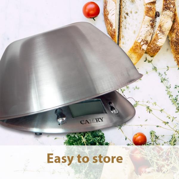 Multifunction Kitchen Scale with Lid Maximum Weight Recommendation 5kg Stainless Steel Food Scale and Digital Thermometer