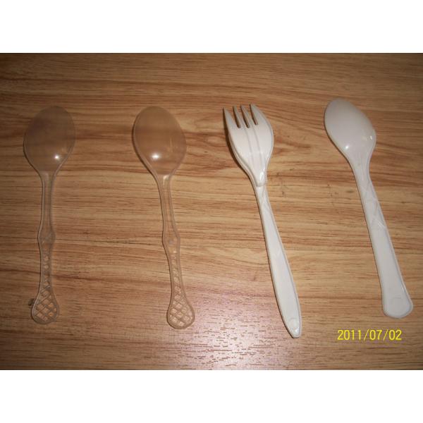Tableware Custom Plastic Injection Molding / Multi Cavity Mold For Spoon ,Fork