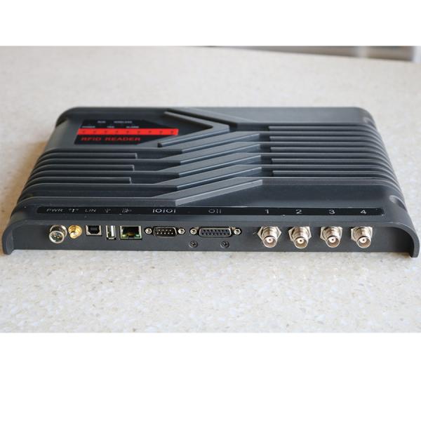 Compact Windows Four Port Uhf Rfid Reader Writer With 12dbi 8dbi Antenna