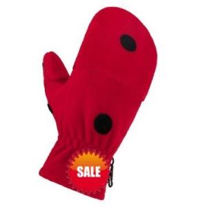 fingerless fleece gloves with lap
