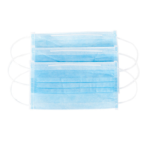 Quality Ordinary Protective Disposable Medical Face Masks Nonwoven 3 Layer Masks for sale