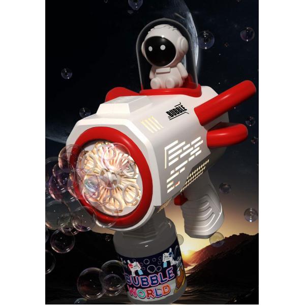 Fully Automatic Bubble Gun with 6-Hole Astronaut Design Unisex Age Range 0 to 24 Months