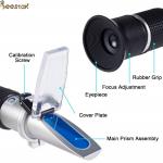 Aluminium Beekeeping Refractometer Tester Honey Hand Held Honey Refractometer