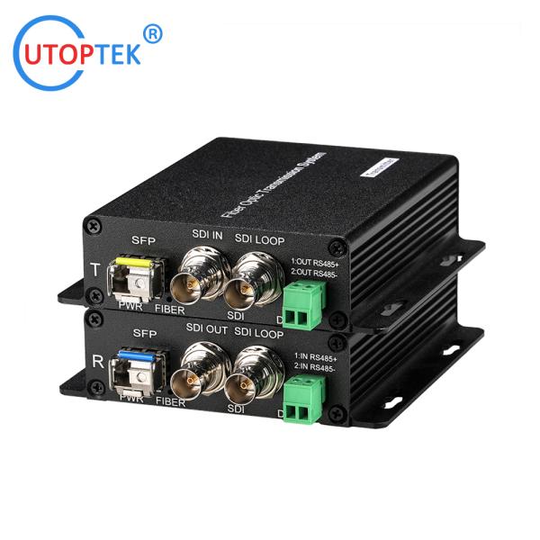 HDSDI/3G-SDI to Fiber Converter with Rs485 SDI loop out transmitter and Receiver