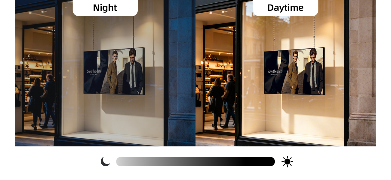 Shopping Mall Digital Window Display Android Signage Screen Cloud-Based CMS