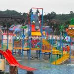 Environmental Friendly Water Park Playgrounds Fiberglass With Kids Slide