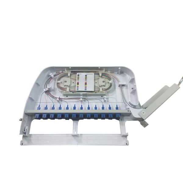 High Quality Plastic ABS Metrial Rotary Fiber Patch Panel Rack Mount ODF