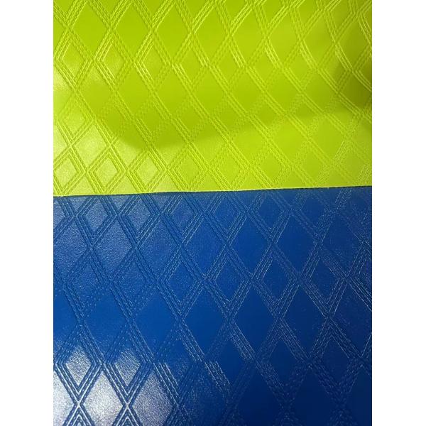 Decorative Pvc Coated Tensile Fabric 140cm Width With Embossed Pattern