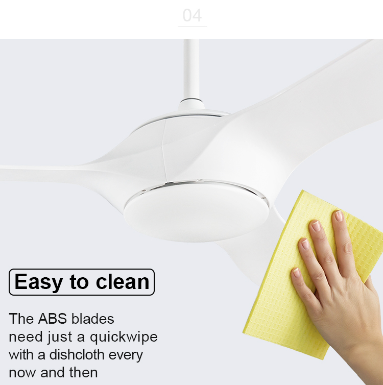 52 Inch 1stshine Ceiling Fan Light with 3 ABS Wooden Blades and APP/WIFI Switch Type