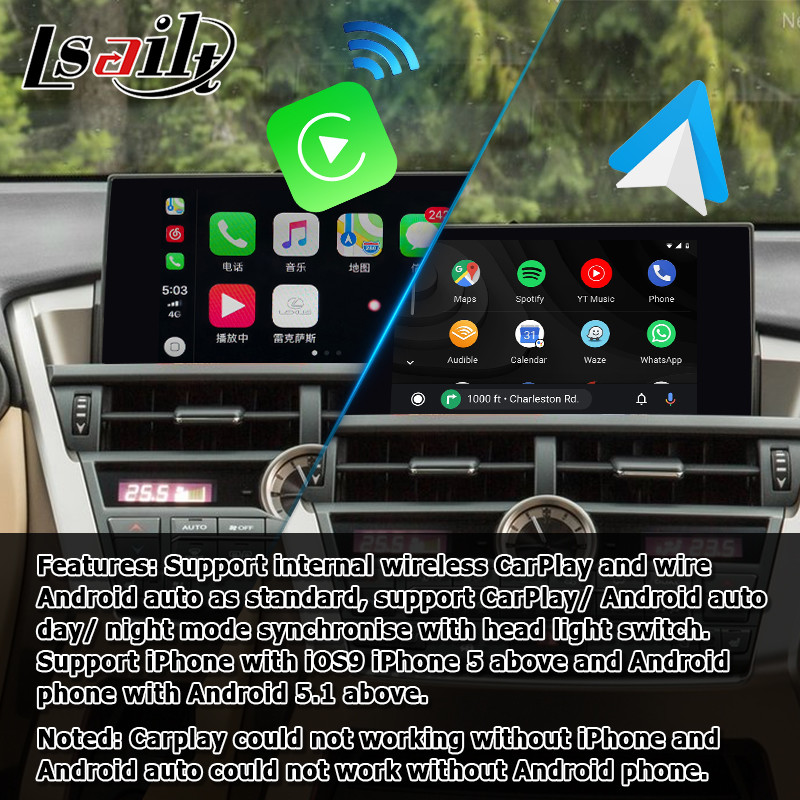 Lexus NX200t NX300h GPS Navigation Box knob touchpad control waze youtube carplay android auto