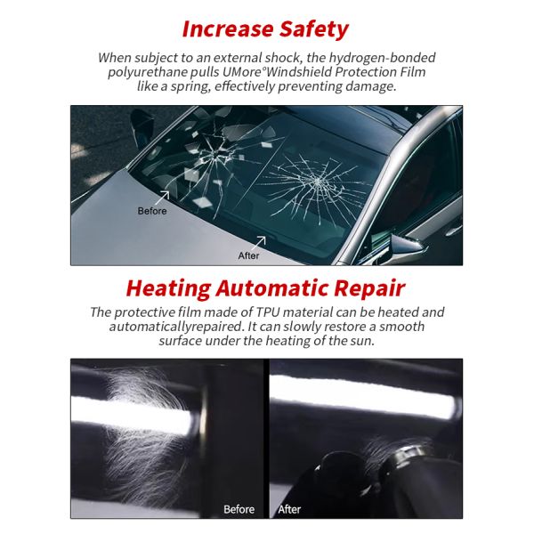 HD Ceramic Car Windshield Safety Window Protective Film Decorative Protective Window Film