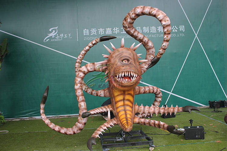 Attractive Electric Simulation Interactive Octopus With Mouth Open And Close