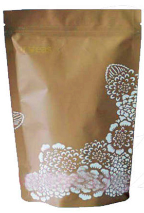 Stand Up Kraft Paper Coffee Packaging Bag with Pattern Design