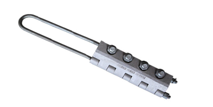 Bolt Type Round Steel Wire Rope Clamp , Heavy Duty Tension Resistance Steel Cable Clamps