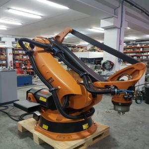Palletizing Robotic Arm 5 Axis Kuka KR 180 PA With CNGBS Robot Guide Rail For