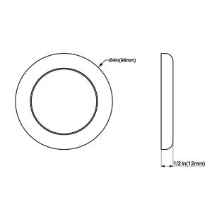 Dimmable 9W 316L Ceiling Mount Light Fixture For Yacht