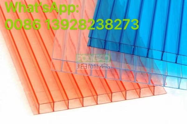 8MM 10MM 12MM Polycarbonate Cellular Roof Panel Material Transparent Polycarbona
