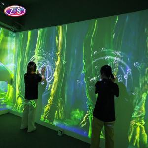 Seamless Blending Immersive Holographic Display Giant Canvas Projection Mapping