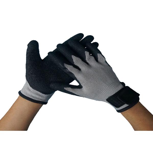 Construction Latex Coated Work Gloves Nylon / Spandex Material EN388 Standard