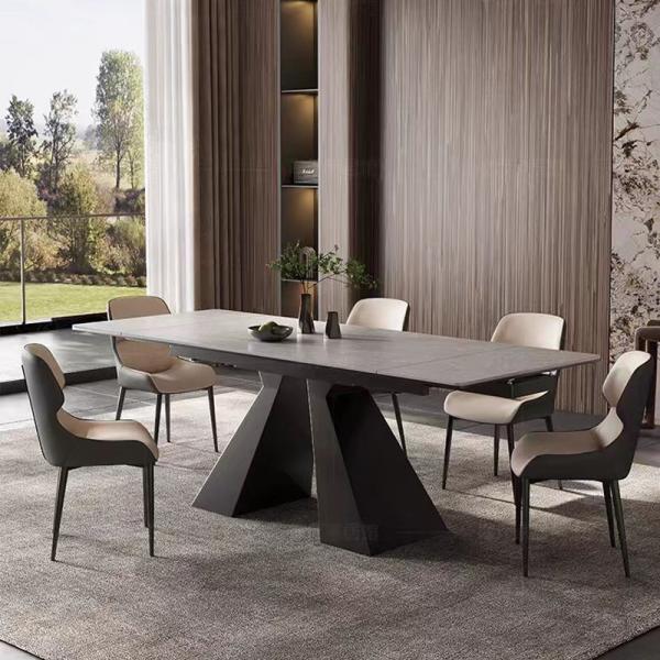 Simple Functional Dining Table Room Furniture Rectangular Table Modern Dining Table Set 6 8 Seater