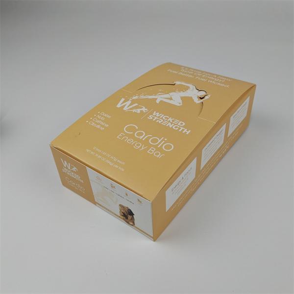 Custom Cardboard Display Paper Box Packaging with Logo Retail Energy Bar Display Box