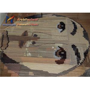 Quality Double Hook Loop Aluminium Chain Curtains Image Colourful Pattern for sale