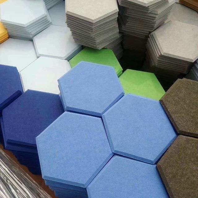 Wholesale Supplier Hexagon PET Sound Absorber Board