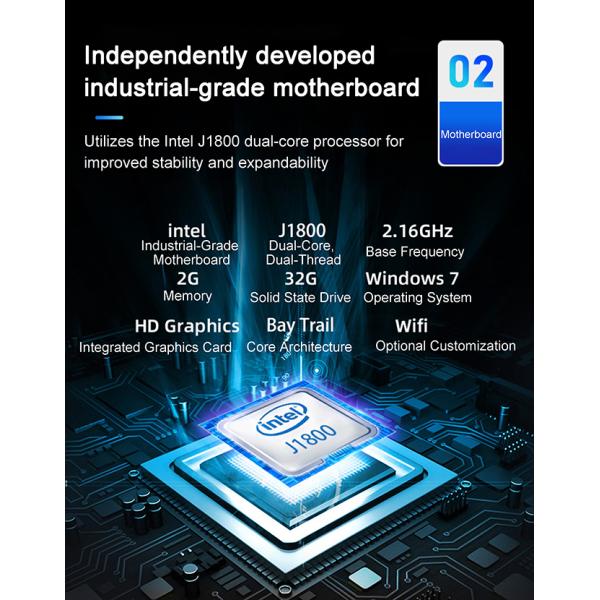 12.1 inch Capacitive Touch Screen Panel Pc Ip65 Waterproof Wide-Temperature Embedded Industrial Computer