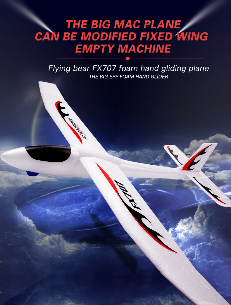 Drone Type yes 2024 2.4 GHz Fx707 Airplane Rc Plane 2ch Epp Craft Remote Control Aircraft Electric Funny Rc Glider Airplane
