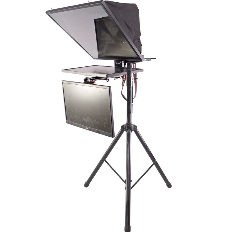 TS2200 22 Inch Dual Screen Speech and Broadcasting Studio Teleprompter for Laptop