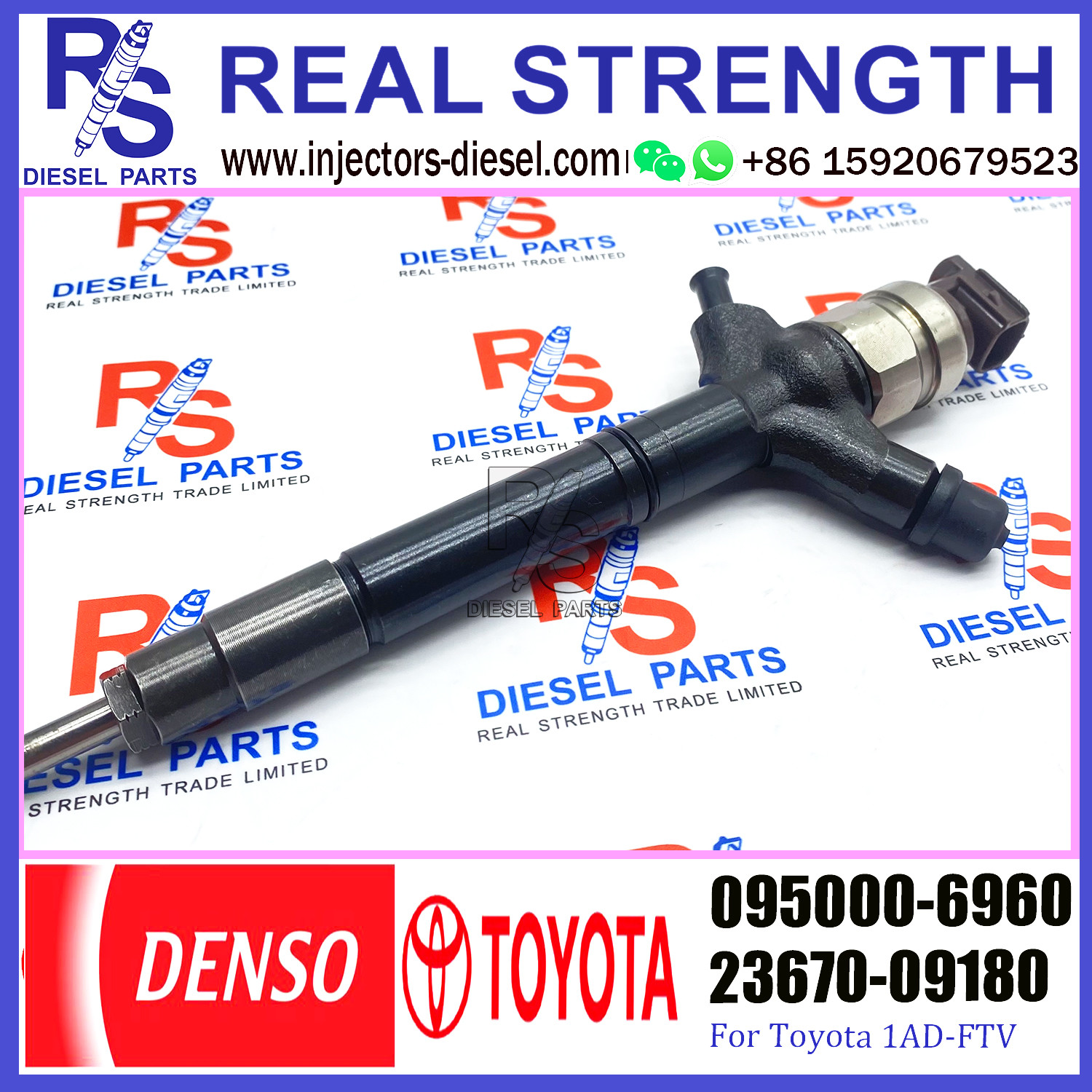 Common Rail Injector 23670-0R190 095000-7660 095000-7670 095000-6410 095000-6960 23670-0R140 23670-0R030 23670-09180