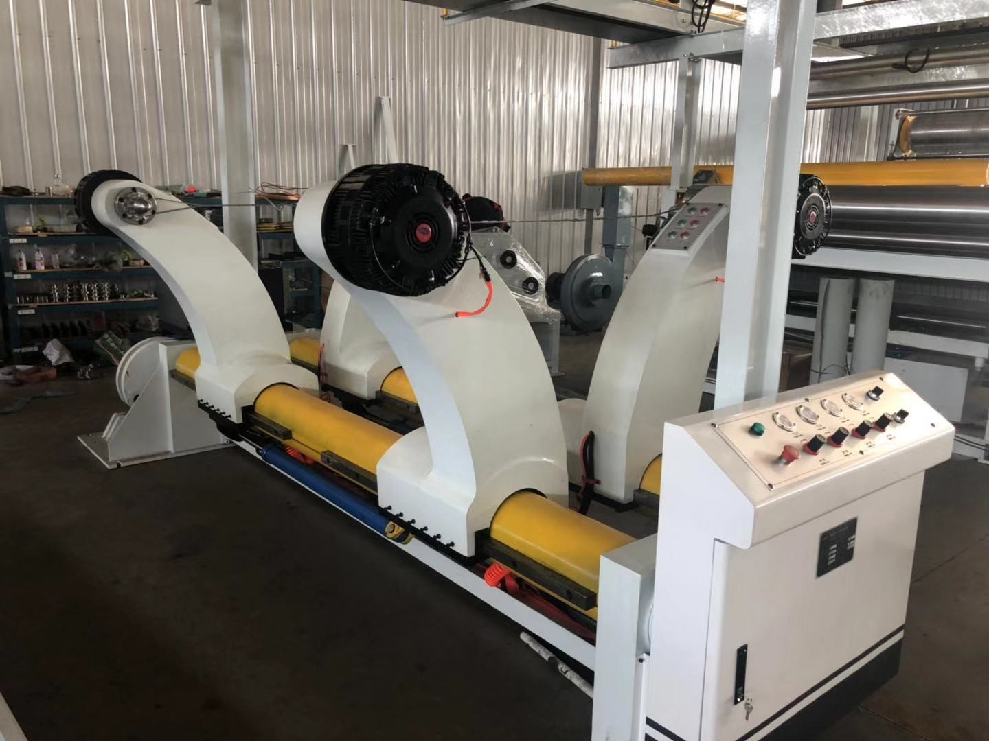 2 Layer Corrugated Cardboard Making Machine Automatic High Speed 150 m/min CE Approved