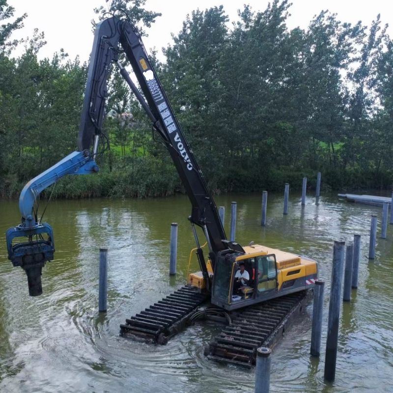 Defeng Factory Customized 6-50t Amphibious Excavator Undercarriage Floating Pontoon
