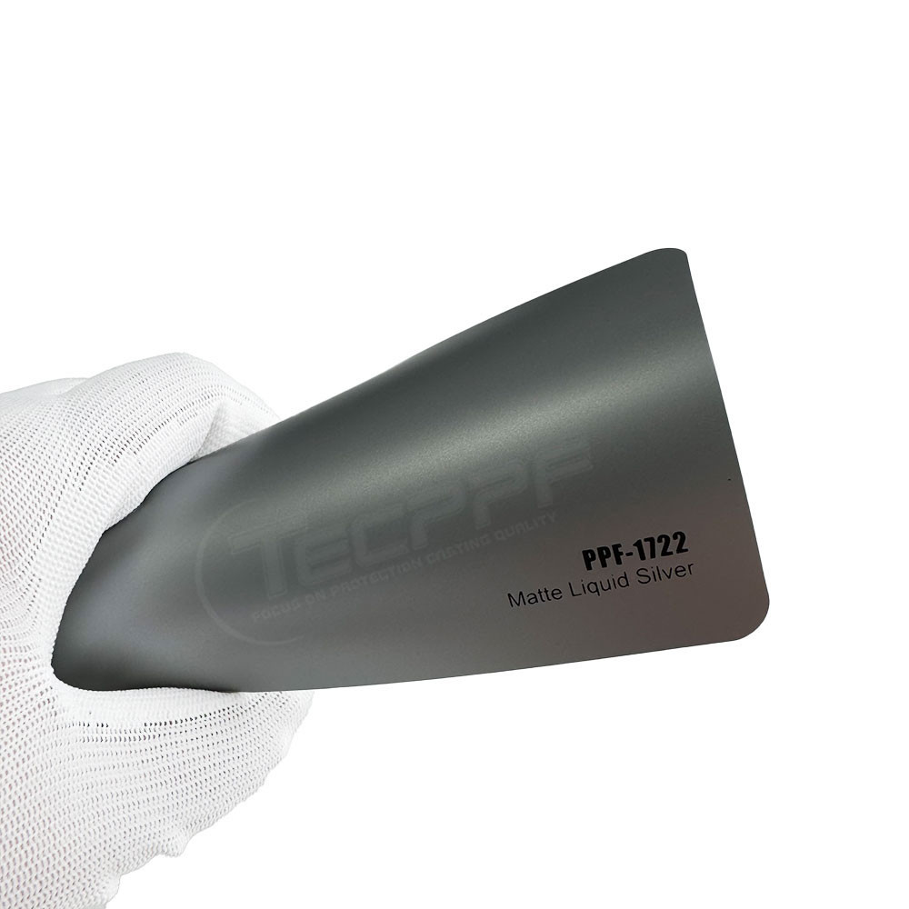 Quality PPF-1722 Matte Liquid Silver Color Paint Protection Film chemical-resistant for sale