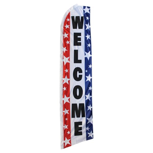 Custom Printing 100% Fiberglass Beach Flag Wind Swooper Flag Windproof