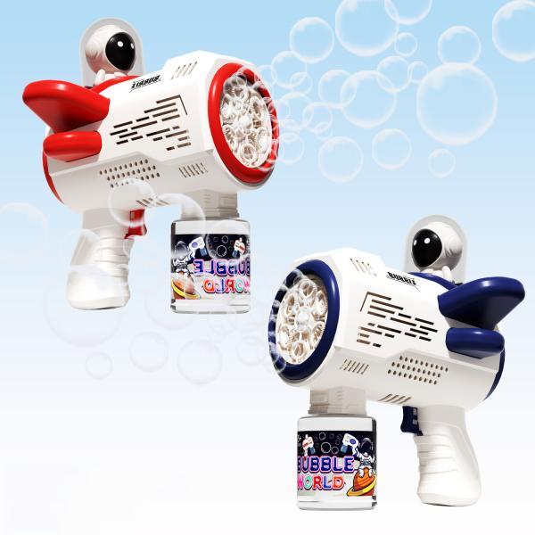Fully Automatic Bubble Gun with 6-Hole Astronaut Design Unisex Age Range 0 to 24 Months
