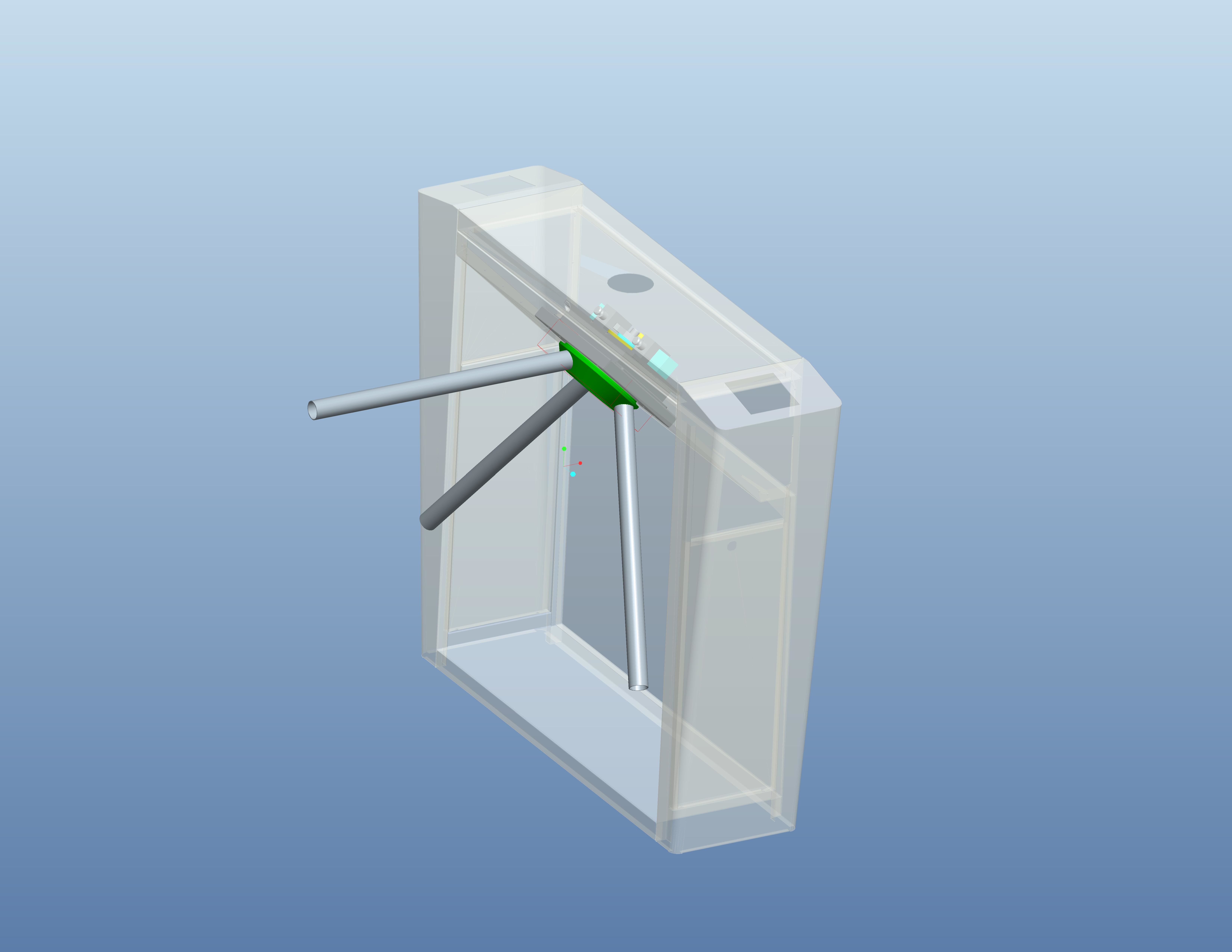 Half Height SUS304 RFID Access Control Tripod Gate Barrier