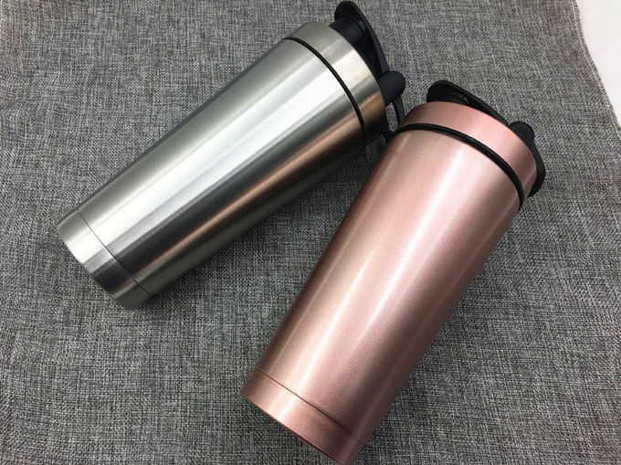 Shaker Bottle With Wire Whisk Protein Shaker Bottle For Protein Mixes Stainless Steel Large Metal Shaker Bottle 25oz 739ml
