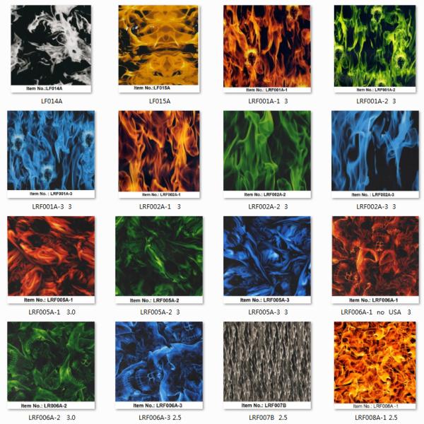 OEM ODM Flame Pattern L Pva Liquid Image Hydrographic Film