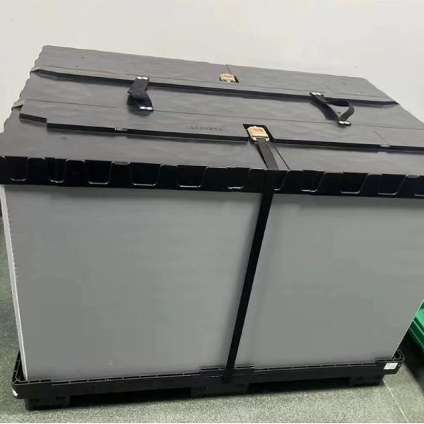 Solid Plastic Pallet Box 2mm - 11mm Plastic Moving Boxes Environmntally Friendly