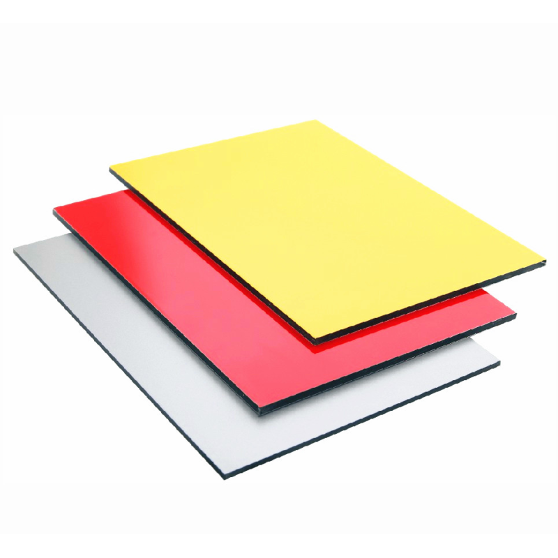 Brown Exterior Wall Cladding Pvdf Aluminum Composite Panel Sheets Scratch Resistant Cloth Pattern