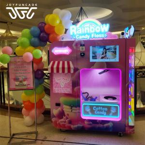 Customizable Flower Cotton Candy Vending Machine With Smart Robot Operation