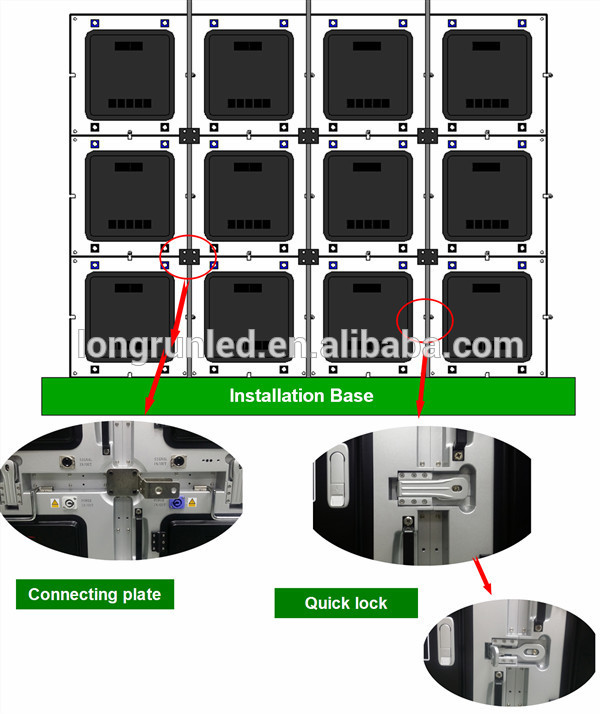 Ultra Light P3.91 LED Rental Screen With Die Casting Aluminum Cabinet