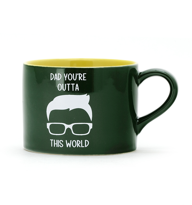 Creative Ceramic Coffee Mug 10 Oz Stoneware Mug Customized For Dad