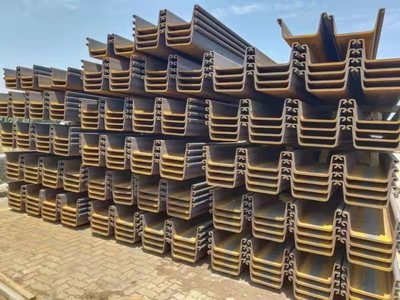 Customized Length Steel Sheet Pile Retaining Walls For Projects