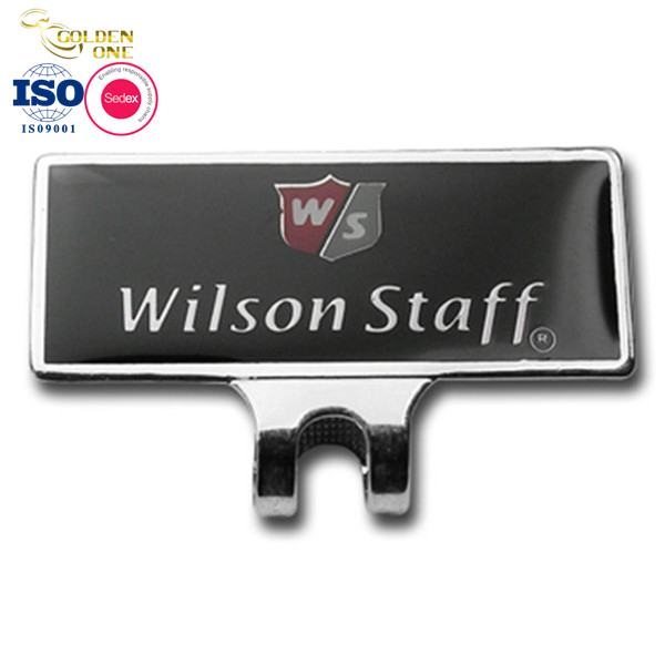 Round Ball Marker Hat Clip , Zinc Alloy Magnetic Cap Clip Holder